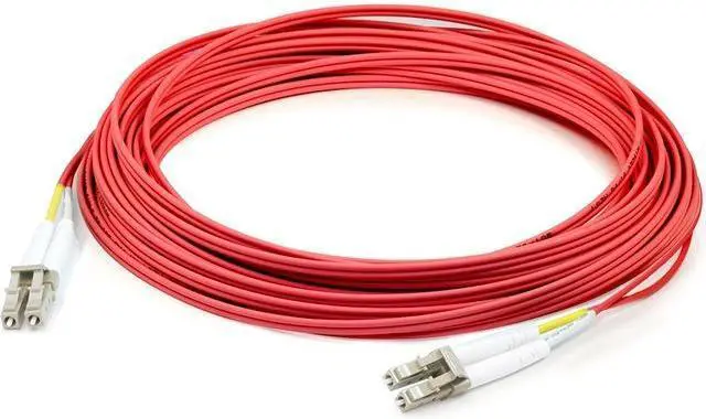 Main image of AddOn 2m LC to LC Red OM2 Duplex OFNP Plenum-Rated Fiber Patch Cable