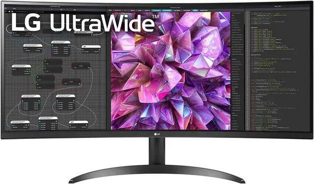 Alt view image 5 of 12 - LG 34BQ60QC-B 34" UW-QHD Curved Screen LCD Monitor - 21:9 - 34" Class - In-plane Switching (IPS) Technology - 3440 x 1440 - HDMI - DisplayPort