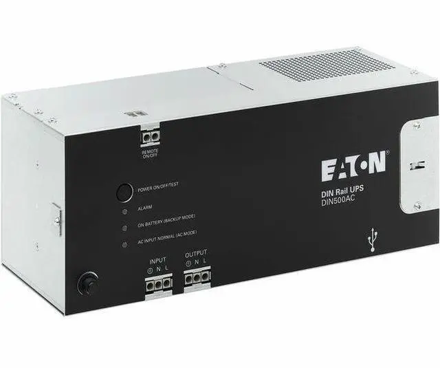 Alt view image 8 of 8 - Eaton 240W 24V DC DIN Rail Industrial UPS - Hardwire Input/Output - DIN Rail UPS - 10 Minute Stand-by - 24 V DC Input - 24 V DC Output - Single Phase - LED Display - 1 x Hardwired