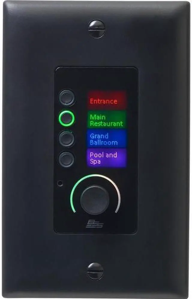Main image of BSS EC-4BV Ethernet Controller with 4 Buttons and Volume Control BSSEC4BVBLKM
