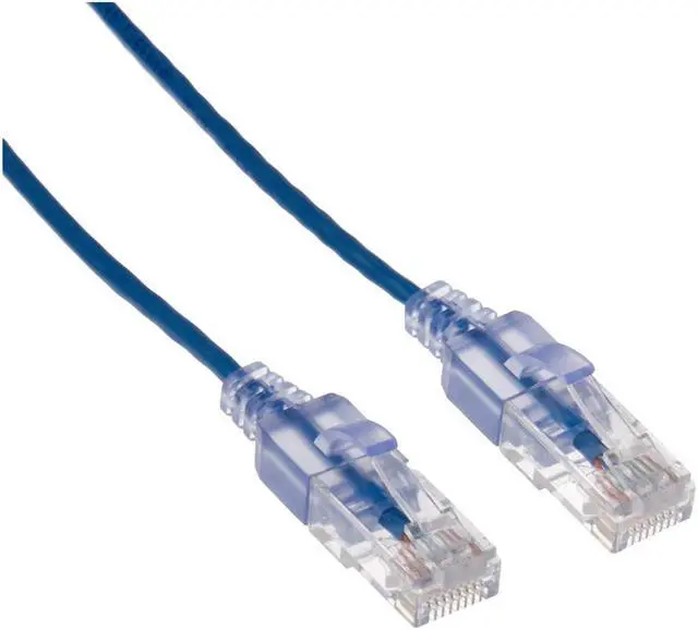 Alt view image 6 of 7 - Monoprice Cat6A Ethernet Network Patch Cable - 30 Feet - Blue | 10-Pack, 10G - SlimRun Series