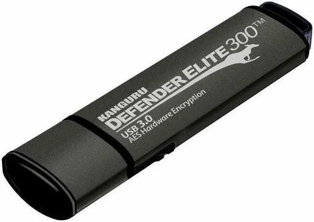 Main image of Kanguru Defender Elite 300 FIPS 140-2 Certified Secure Flash Drive KDFE300512G