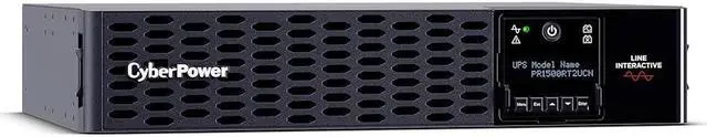 Main image of CyberPower PR1500RT2UCN Smart App Sinewave UPS Systems - 1500VA/1500W, 120 VAC, NEMA 5-15P, 2U, Rack / Tower, Sine Wave, 8 Outlets, LCD, PowerPanel® Business