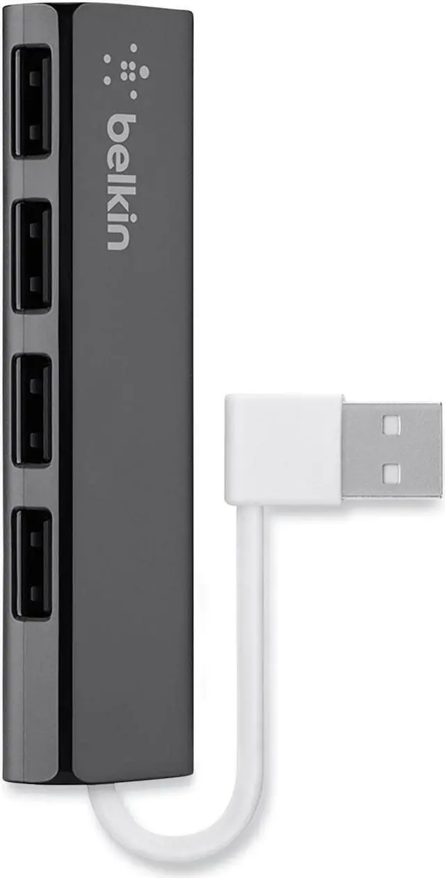 Alt view image 5 of 10 - Belkin Ultra-Slim 4-port USB Hub