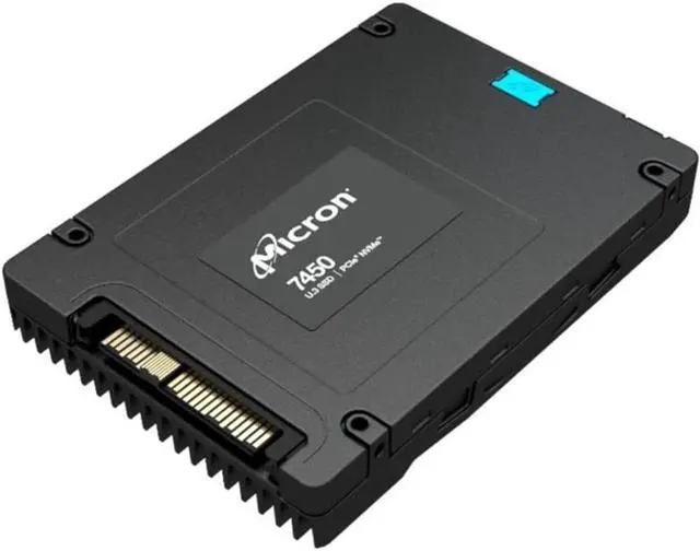 Alt view image 3 of 3 - Micron PRO 7450 PRO 15.36 TB Solid State Drive - 2.5" Internal - U.3 (PCI Express NVMe 4.0 x4) - Read Intensive - Server, Storage System Device Supported - 1 DWPD - 28000 TB TBW - MTFDKCC15T3TFR1BC1ZA