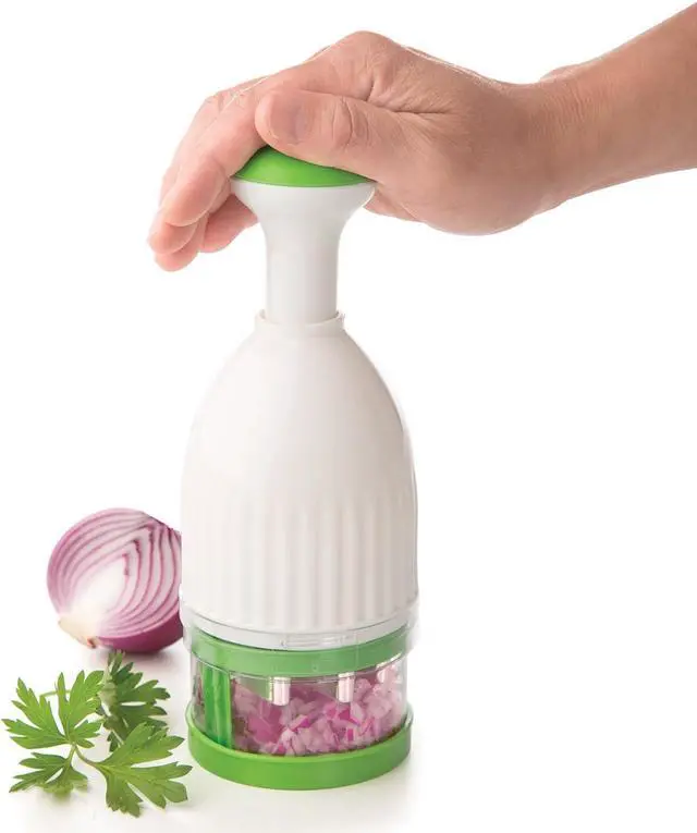 Alt view image 5 of 7 - Progressive International Fresh Food Chopper, White/Green