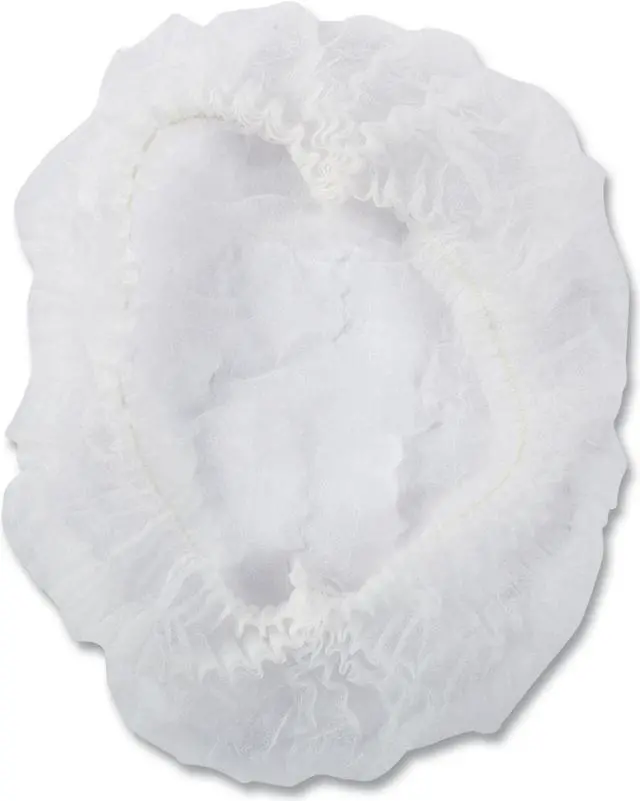 Main image of Latex-Free Operating Room Cap Pleated Polypropylene 21" White 100 Caps/Pack 10 Packs/Carton RP110NWP