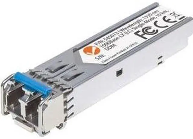 Alt view image 11 of 18 - Intellinet Gigabit Fiber SFP Optical Transceiver Module, 1000Base-LX (LC) Single-Mode Port, 10 km (6.2 mi.)