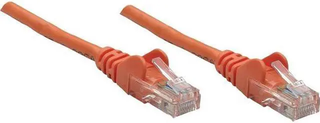 Alt view image 6 of 9 - Intellinet Network Cable, Cat5e, UTP, RJ45 Male / RJ45 Male, 7.5 m (25 ft.), Orange