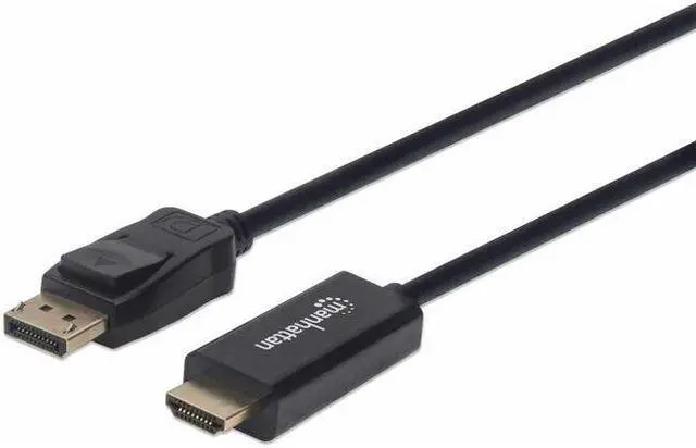 Alt view image 3 of 3 - Manhattan 153201 4K @ 60 Hz DisplayPort to HDMI Cable (6-Foot)