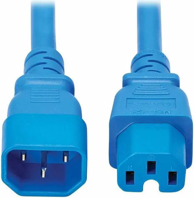 Main image of Tripp Lite series Power Cord C14 to C15 - Heavy-Duty, 10 ft, Blue P018-010-ABL
