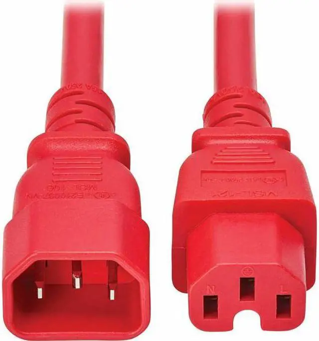 Main image of Tripp Lite series Power Cord C14 to C15 Heavy-Duty, 10ft, Red P018-010-ARD
