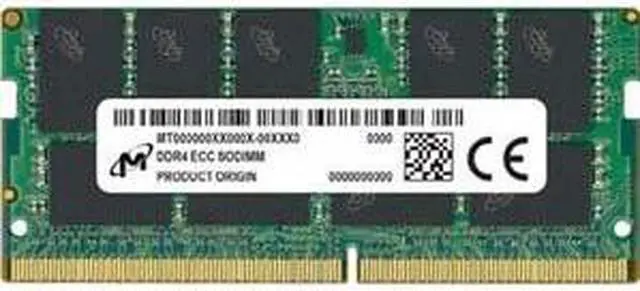 Alt view image 2 of 3 - Crucial 16GB DDR4 SDRAM Memory Module MTA9ASF2G72HZ3G2R