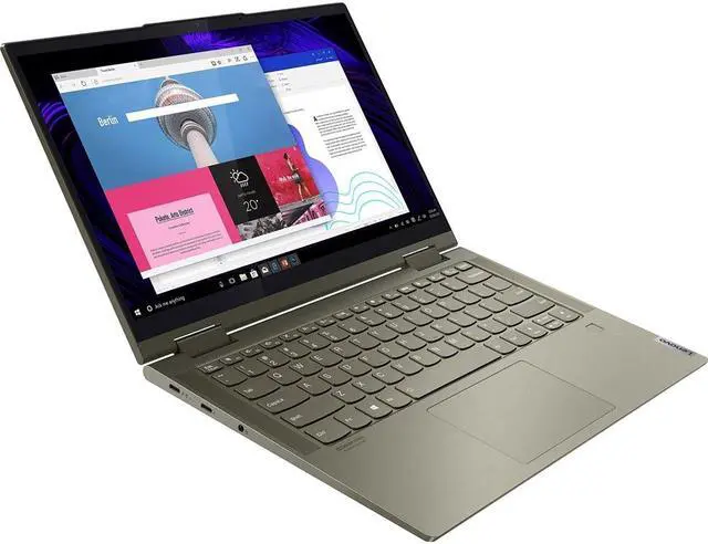 Alt view image 11 of 20 - Lenovo - Yoga 7i 2-in-1 14" Touch Screen Laptop - Intel Evo Platform Core i5 - 12GB Memory - 512GB Solid State Drive - Dark Moss Tablet Notebook 82BH00DQUS
