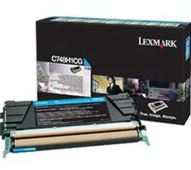 Alt view image 18 of 19 - Cyan High Yield Toner Cartridge for Lexmark C748H1CG C748DE, C748DTE, C748E, Genuine Lexmark Brand