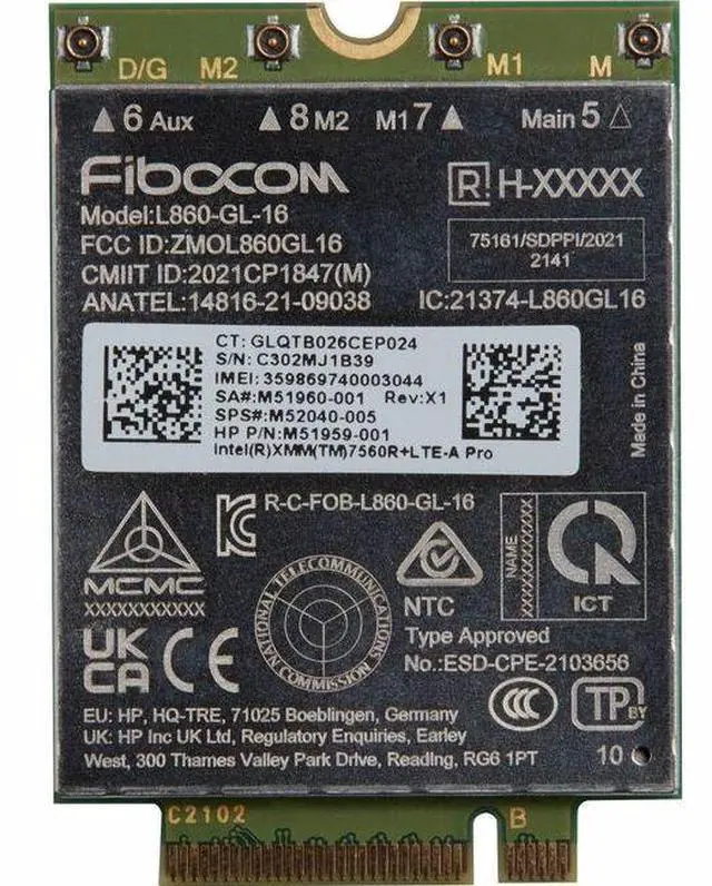 Main image of HP XMM 7560 Radio Modem 5R8X8UTABA