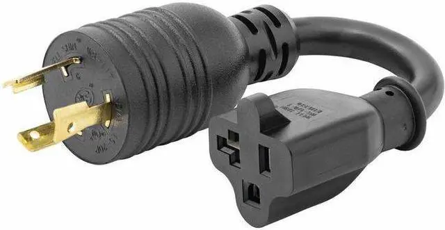 Main image of StarTech 6in (15cm) Heavy Duty Power Cord, NEMA L5-20P to NEMA 5-20R