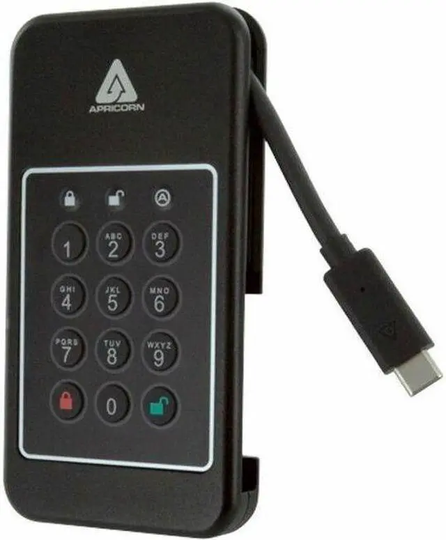 Alt view image 8 of 15 - Apricorn Aegis NVX - Ultra high Speed Ruggedized SSD, USB 3.0 encrypted Drive