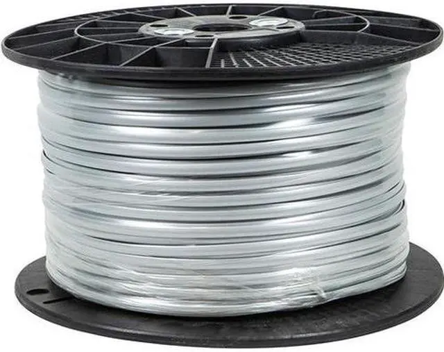 Alt view image 4 of 9 - Monoprice 6 Conductor Stranded Bulk Phone Cable - 1000 Feet - Silver, 28AWG, Flat Cable