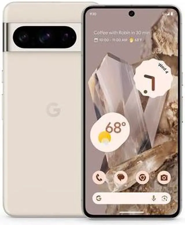 Alt view image 2 of 3 - Google Pixel 8 Pro - Unlocked Android Smartphone with Telephoto Lens and Super Actua Display - 24-Hour Battery - Porcelain - 512 GB