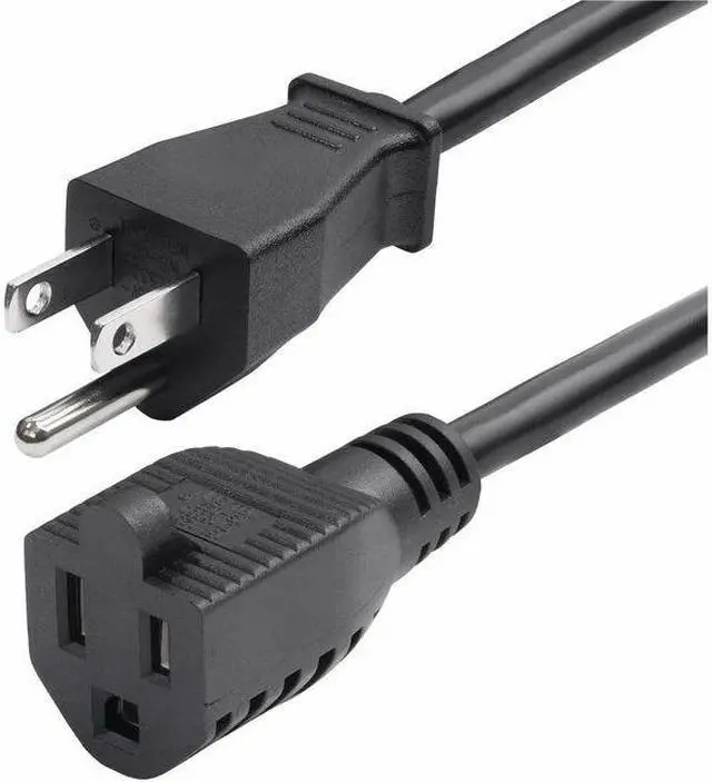 Main image of StarTech 10ft 3m Power Extension Cord NEMA 5-15P to NEMA 5-15R AC Power Cable 10A 125V 18AWG UL Listed Components 231A8A00POWERCORD