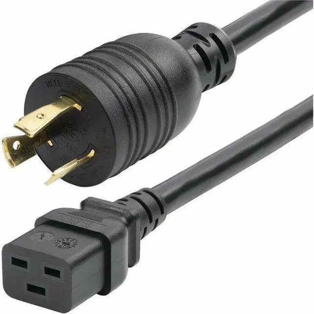 Main image of StarTech 6ft 1.8m Heavy Duty Power Cord Twist-Lock NEMA L6-20P to IEC 60320 C19 20A 250V 12AWG UL Listed Components ZA162600POWERCORD