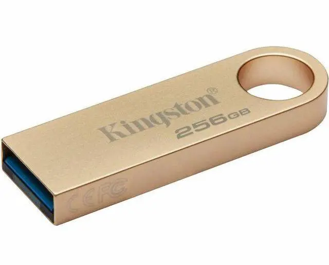 Alt view image 2 of 5 - Kingston DataTraveler SE9 Gen 3- 256GB - 220MB/s read- Metal - USB 3.2 Gen 1 -Gold