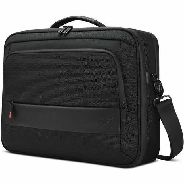 Alt view image 10 of 20 - Lenovo Carrying Case for 16" Lenovo Notebook, Accessories, Workstation, Chromebook - Black - Wear Resistant, Tear Resistant, Water Resistant, Water Proof Zipper - Recycled Polyethylene Terephthal