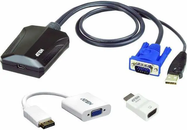 Alt view image 2 of 3 - Aten CV211KIT01 Portable Laptop Usb Console -Includes 1X Cv211,1X Vc925,And 1X Vc810