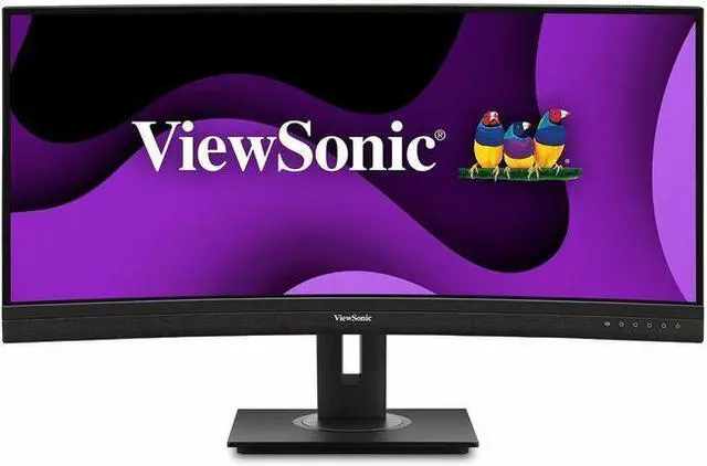 Alt view image 9 of 20 - ViewSonic VG3456C 34 Inch 21:9 UltraWide QHD 1440p Curved Monitor with Ergonomics Design, USB C Docking Built-In, Gigabit Ethernet for Home and Office