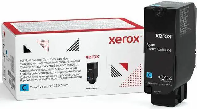 Alt view image 4 of 4 - Xerox Genuine Standard Capacity Toner Cartridge For The VersaLink C625 Cyan (USE & RETURN)