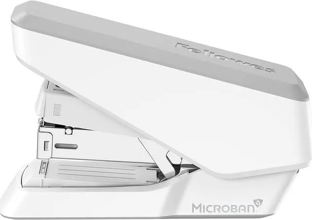 Alt view image 7 of 7 - Fellowes LX870 EasyPress Desktop Stapler 40-Sheet Capacity White (5014501) LX870WHITE