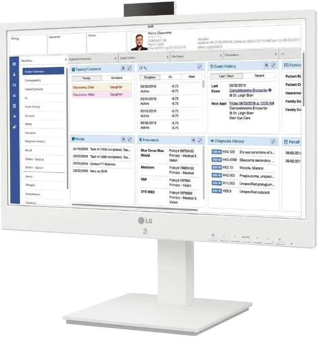 Alt view image 2 of 4 - LG 24CR670NK6P All-in-One Thin Client - Intel Celeron N5105 - Intel Chip - 8 GB RAM DDR4 SDRAM - 16 GB Flash - 24" Full HD - 1920 x 1080