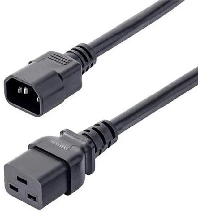 Main image of STARTECH 6FT (1.8M) HEAVY DUTY POWER CORD, C14 TO C19, 15A 250V, 14AWG, HEAVY GAUGE PDU P