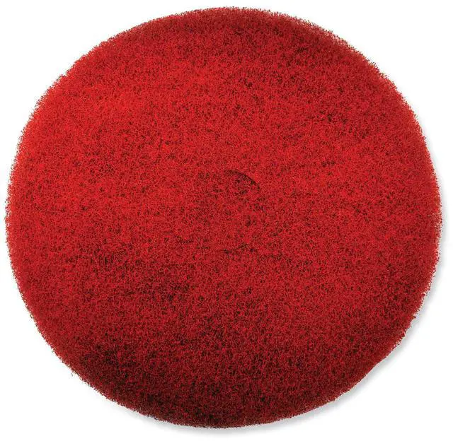Main image of EZ CARE Heavy Duty Scrub Pad 20" Diameter Red/Gray 5/Carton 311181