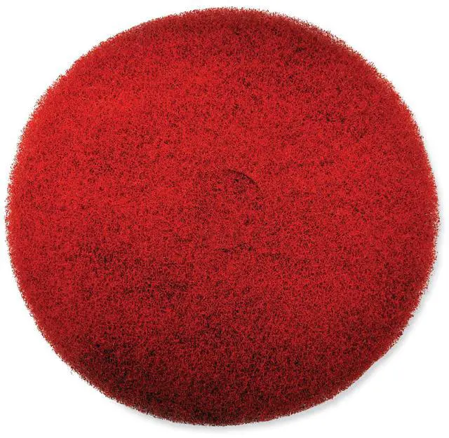 Alt view image 2 of 2 - EZ CARE Heavy Duty Scrub Pad 17" Diameter Red/Gray 5/Carton 311183
