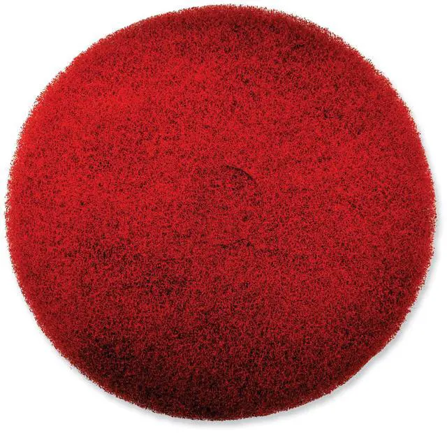 Main image of EZ CARE Heavy Duty Scrub Pad 16" Diameter Red/Gray 5/Carton 319310
