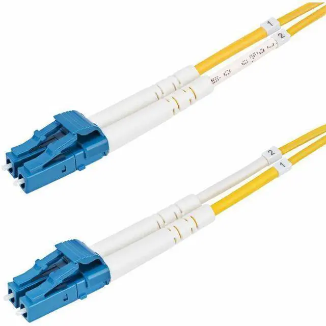 Main image of StarTech 10m LC UPC OS2 Single Mode Duplex Fiber Optic Cable SMDOS2LCLC10M