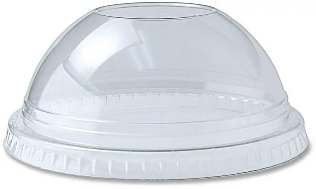 Main image of Fabri-Kal Kal-Clear 9oz Plastic Dome Lid with 1" Hole 1000Ct 9508057