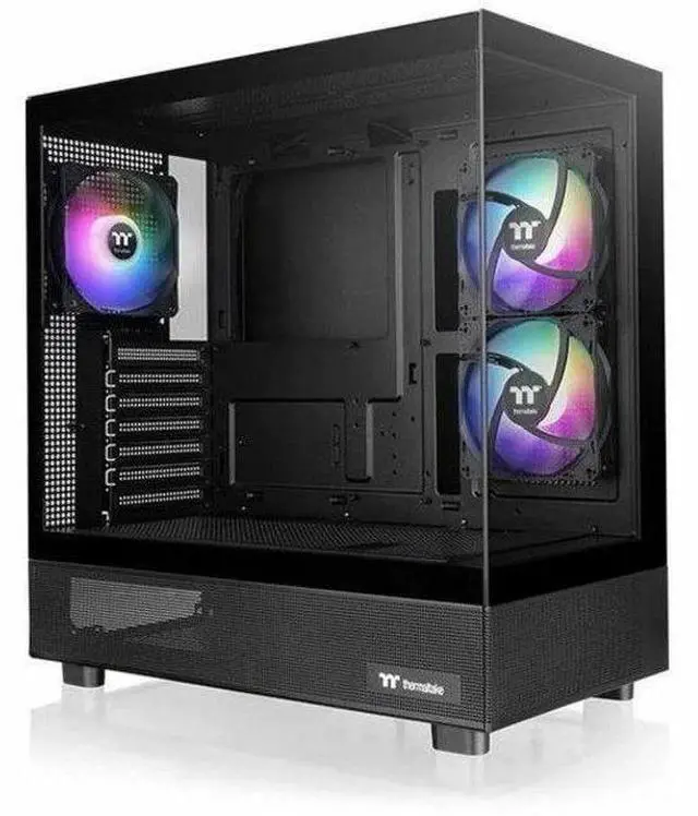 Alt view image 8 of 20 - Thermaltake View 270 Plus TG ARGB ATX Mid-Tower Gaming Computer Case Black (CA-1Y7-00M1WN-01)