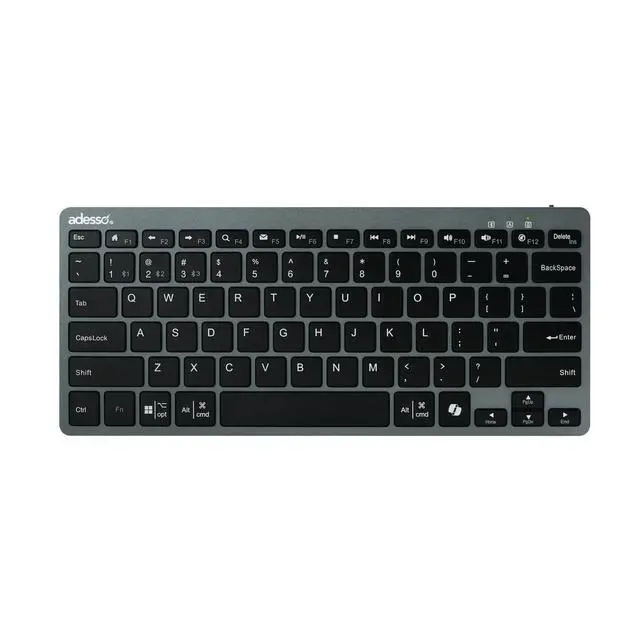 Alt view image 9 of 20 - Adesso Multi OS Bluetooth Scissor Switch Keyboard w/CoPilot AI Hotkey WKB-7000