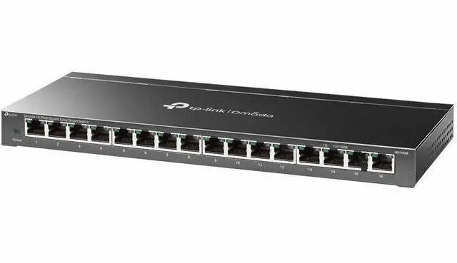 Alt view image 4 of 4 - TP-Link Omada 16-Port Gigabit Easy Smart Switch - 16 Ports - Gigabit Ethernet - 10/100/1000Base-T - 2 Layer Supported - 9.19 W Power Consumption - Twisted Pair