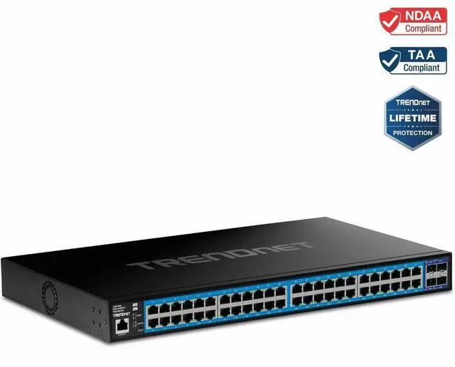 Alt view image 16 of 20 - TRENDnet TEG-3524S , 52-Port Gigabit Web Smart Switch with 10G SFP+ ports