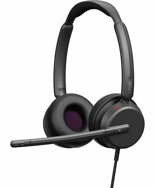 Alt view image 9 of 9 - EPOS IMPACT 460T Headset - Microsoft Teams Certification - Stereo - USB Type C - Wired - 32 Ohm - 20 Hz - 20 kHz - On-ear - Binaural - 5.91 ft Cable - Noise Cancelling, Electret Condenser, Uni-directi
