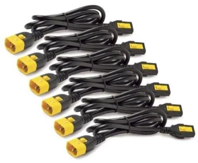 Alt view image 2 of 2 - APC AP8704S-NA 1.2m Locking C13 to C14 Power Cord Kit (6 Pack)