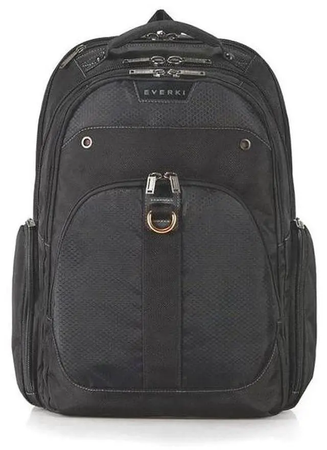 EVERKI TRACKMAN ブラックバックパック Trackman Everki Onyx Premium Backpack 17.3
