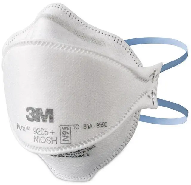 Alt view image 8 of 8 - 3M Aura N95 Particulate Respirator White 20/Pack (9205P-20-DC) 9205PH-20-DC
