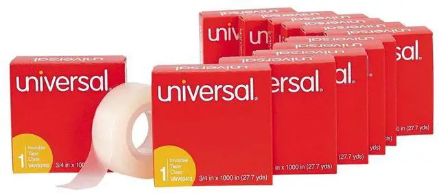 Alt view image 3 of 15 - Universal 83412 Invisible Tape  3/4 x1000  1 Core  12 Pack