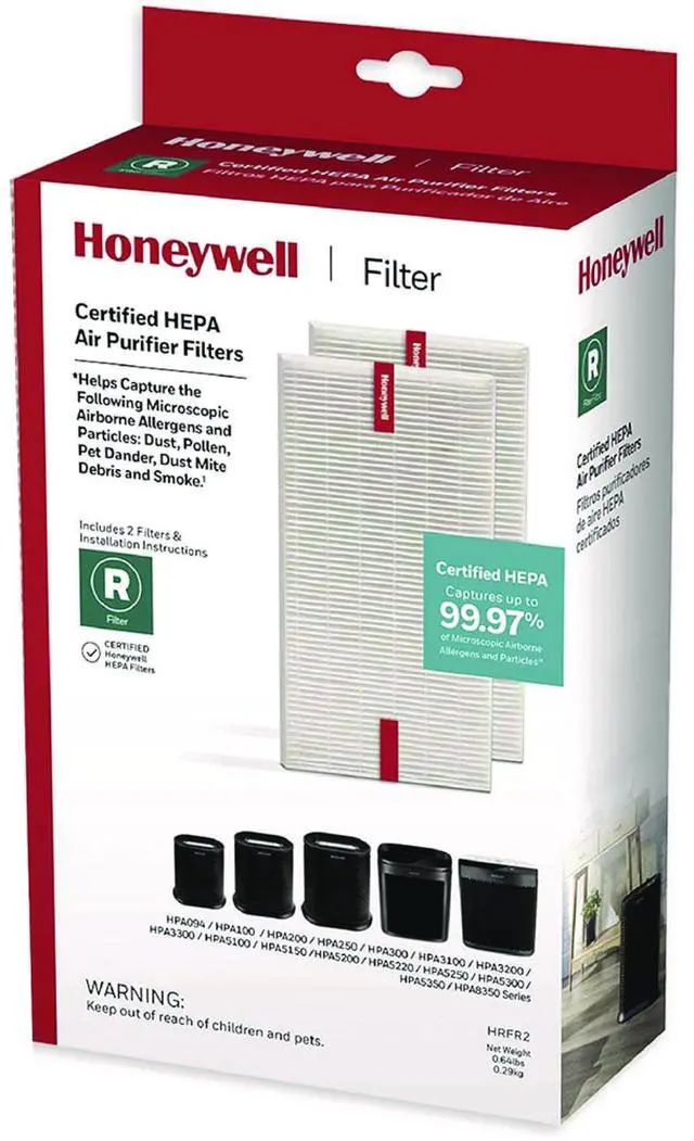 Alt view image 7 of 7 - Honeywell  HRF-R2  True HEPA Replacement Filter R - 2 Pack