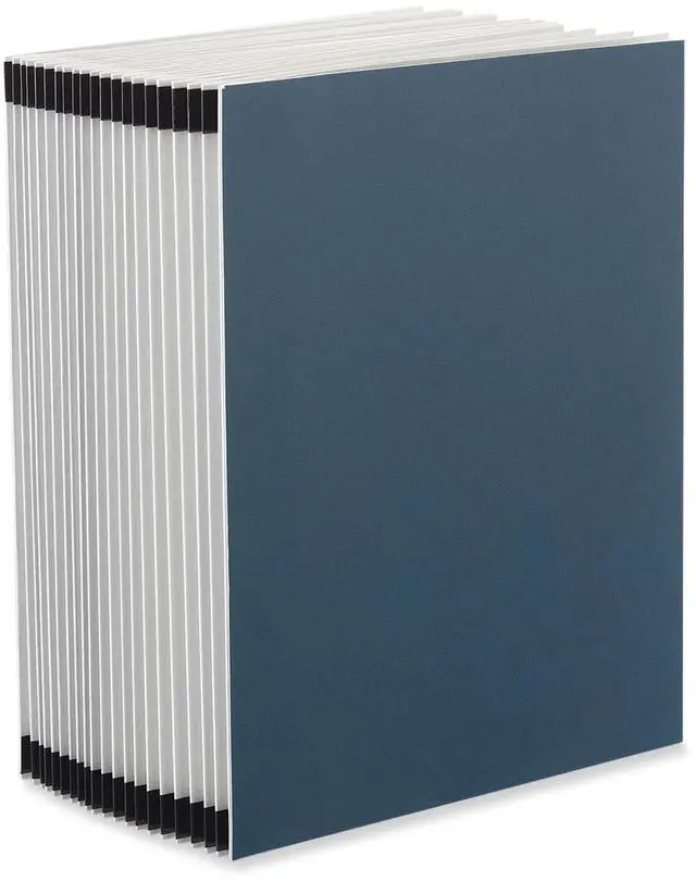 Alt view image 2 of 2 - Universal Office Expanding Desk File 20 Divider Alpha Index Letter Blue